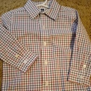 White plaid button down